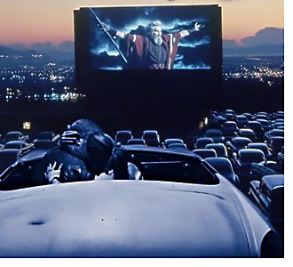 couple at drive in