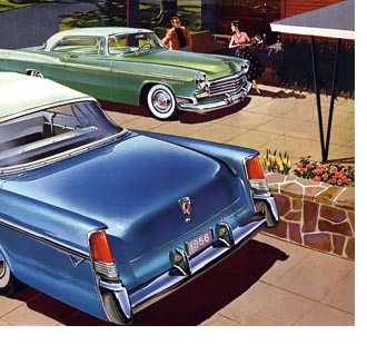 illustration of vintage cars