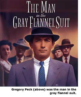 movie poster of man in grey flannel suit