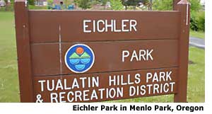 Eichler Park in Menlo Park, Oregon