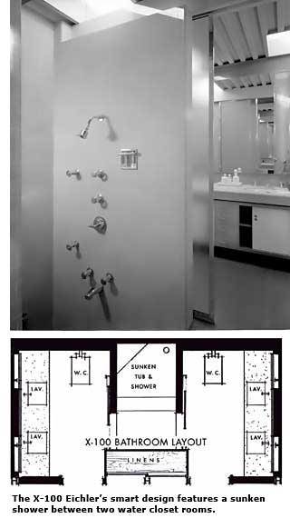 x100 bathroom view and floorplan