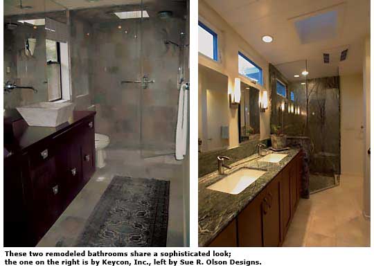 two bathroom designs