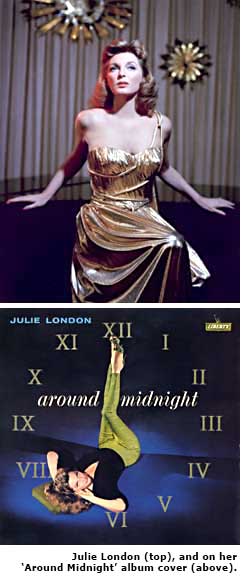 julie london and album cover