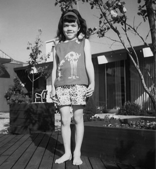 Tara Maginnis at home in 1965, age 5. 