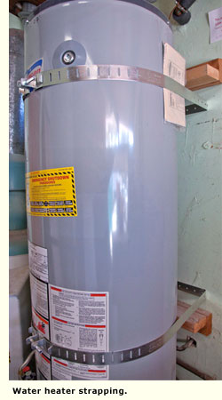 straps on water heater