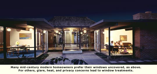 windows view from outside at night