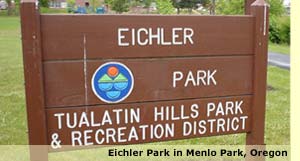 Eichler Park in Menlo Park, Oregon