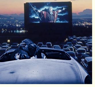 couple at drive in