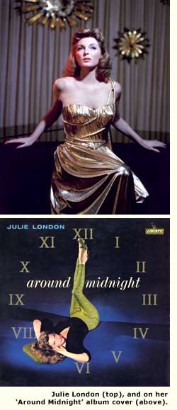julie london and album cover
