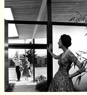 woman at door